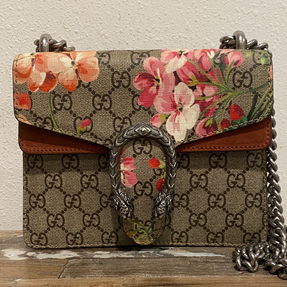 Gucci GG Dionysus Blooms Crossbody Bag with COA